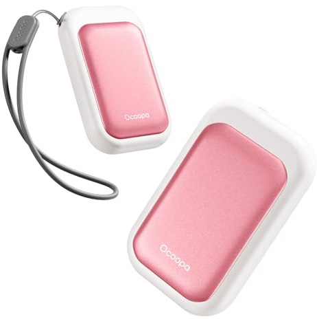 OCOOPA Magnetiska handvärmare uppladdningsbara 2-pack, ultratunn elektrisk handvärmare handvärmare för handske/ficka, 3 inställningar, UL-certifierade vinternödvändigheter för handväska Raynauds, män