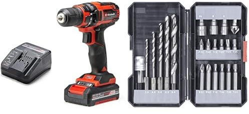 Einhell Multilijadora - TH-OS 1016. 100 W, 24.000 1/min de velocidad de oscilación, agarre suave, bolsa de filtro, extracción de polvo, incluye 1 pieza de papel de lija + Pack de 12 Abrasivos