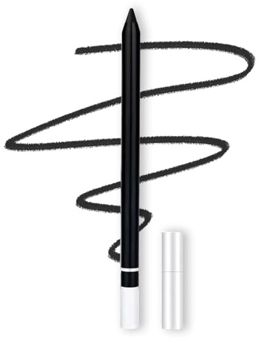 Eyeliner Wasserfest, 24 HR Waterproof Eyeliner Duo Sharpenable Eye Pencil, Feiner Tipp für Präzise oder Fettes Auge, Glatte und Natürliche Anwendung (002#)