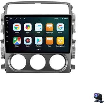 9 Android 15 Car Stereo w/Wireless CarPlay & Android Auto, GPS Nav, BT 4G WiFi FM for Suzuki Liana 1 2004-2008 w/Backup Cam(8GB+256GB)