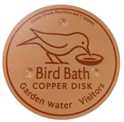 Disco de Cobre para Baños de Aves Limpiador para Baños de Aves
