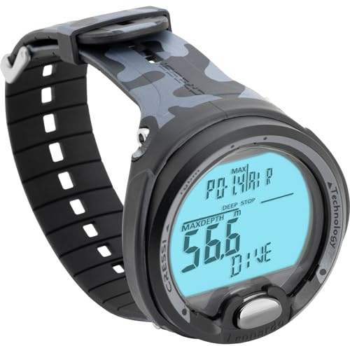 Cressi since 1946 - Leonardo Diving Computer - Air/Nitrox/Depth Gauge Mode - Camouflage, One Size, Adult Unisex