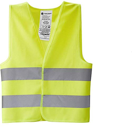 Toolcraft TO-5150550 Kinder Warnweste neongelb EN ISO 20471 EN ISO 20471:2013 Gelb