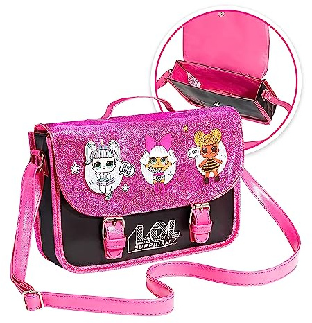L.O.L. Surprise! Bag for Girls Cross Body Shoulder Bag Cute Satchel Long Adjustable Strap for Travel Holiday Girls Gifts