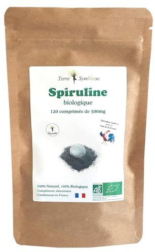 Spiruline Biologique Française - 120 comprimés de 500 mg