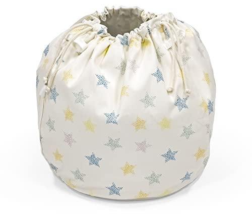 Stokke MuTable Borsa Portagiochi, Multicolor Stars - Versione 2023 - Per giocattoli di piccole e medie dimensioni - Realizzata in morbido cotone + rete traspirante - Lavabile in lavatrice