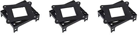 Fegtrty 3 soportes de montaje de ventilador de CPU de plástico negro para zócalo 478
