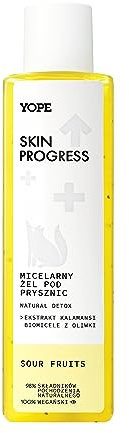 YOPE Micellar shower gel | Smoothing | Hydrating | Natural Detox | SOUR FRUITS 200ml