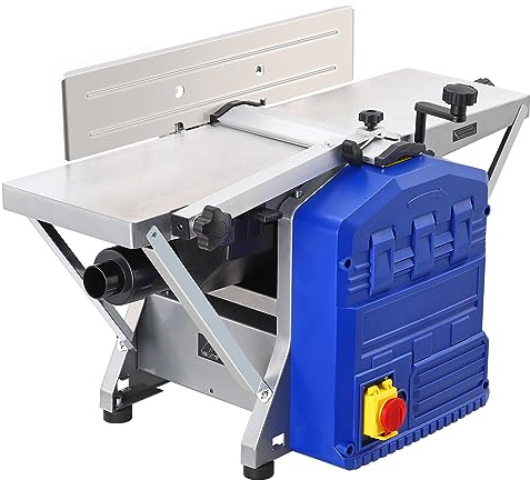 Power Benchtop Planer, 1250W Powerful Benchtop Planer, 7.8Inch Width Worktable, Low Dust Work, Worktable Thickness Planer Low Noise Ideal for Hard and Soft Wood Planing