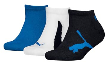 PUMA Unisex barnsneakers strumpa, Marinvit stark blå, 31/34 EU