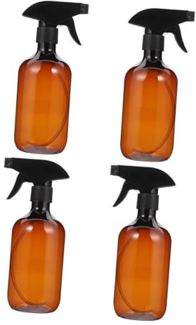 minkissy 4pcs Plastic Spray Bottles Refillable Fine Mist Nozzle for Hair Cooking Cleaning Empty Travel Bottles