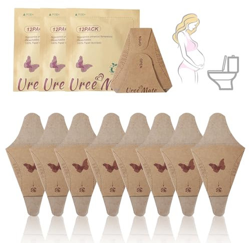 KASESSS 36Stück Urinella für Frauen Einweg, Pinkelhilfe für Frauen Einwegpapier, Tragbares Urinal Frauen, Frauen Im Stehen Pinkelhilfe, Frauenurinal für Reisen & Camping, Wandern, Outdoor-Aktivitäten