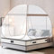 GLKEBY Pop-Up-Moskitonetz für Doppelbett, 120x190x140cm, großes tragbares Zelt, Reise, Doppeltür, Reißverschluss, Bettnetz, einfache Installation, feines Netz, für Schlafzimmer, Outdoor,Studentenbett