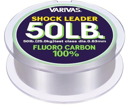 Varivas Shock Leader 100% Fluorocarbon - 30m - 50Lbs - 0,63mm - 22,6Kg
