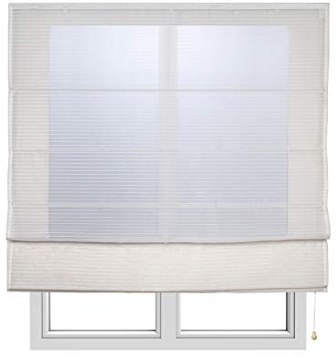 STORESDECO - Tenda a Pacchetto Con Aste, Traslucida Per Finestre e Porte | Colore Strisce, 90 cm x 250 cm