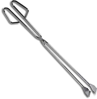 Pinzas de Cocina de Acero Niquelado | Metálicas para Barbacoa, BBQ de Tamaño Superior, Emplatar, Croquetas, Carne y Pan | 55 cm