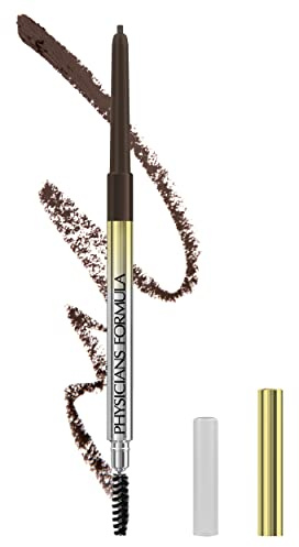 Physicians Formula, Slim Brow Pencil, ögonbrynspenna för exakt applicering i drag som liknar hår, för en definierad och fyllig ögonbrynseffekt, vegansk, mellanbrun