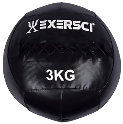 Exersci - Wall Medicine Ball - Cardio Fitness Gym Workout Exercise [2kg - 15kg] (3)