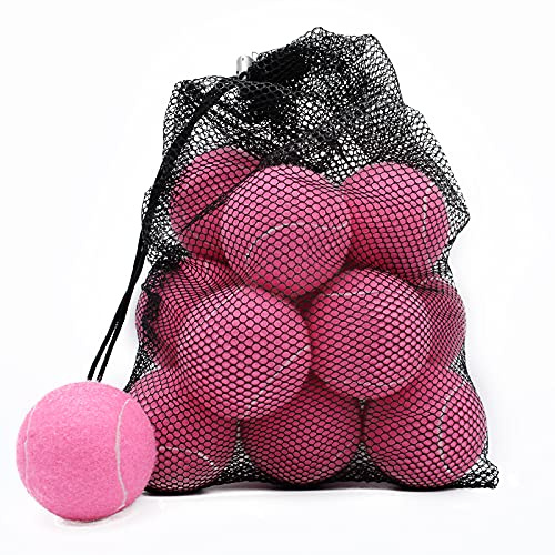Magicorange Tennis Balls 12 Pack for Training & Pet Playing,Pink