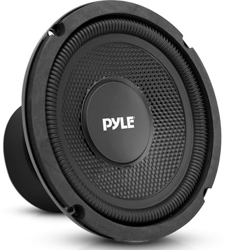 Pyle 1 subwoofer PLMW63 da 16,5 cm, 165 mm, diametro 6,5 pollici, 75 Watt RMS, max 150 Watt, bobina singola da 4 ohm, sospensione in gomma, per auto
