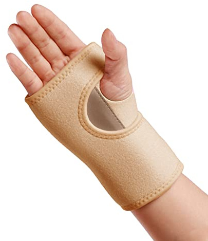 yeloumiss Wrist Splint Support Brace Compression Wrist Brace (Right, Beige)