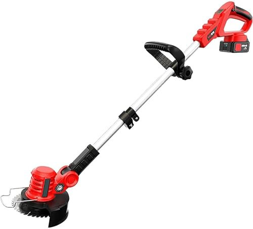 DEMCAY Cortasetos Cortacésped Cortacésped de jardín Cortadora de césped 12V 600W 10000Rpm Cortadora de césped Mango telescópico inalámbrico for césped Jardín Campo Cortasetos inalámbrico