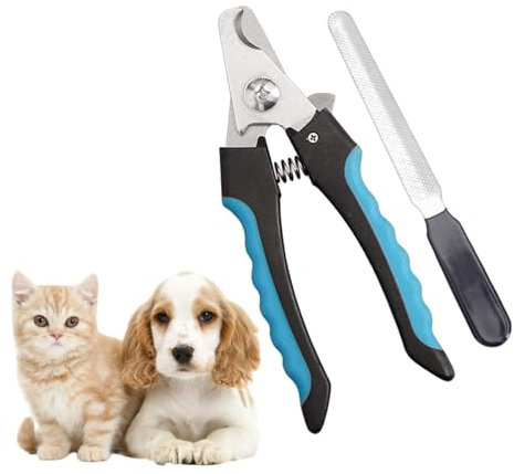 Krallenschere Für Hunde Und Katzen, Hunde Krallenschneider Mit Nagelfeile, Edelstahl Krallenzange, Katzen Nagelschere,Hundekrallen Schneider, Krallenpflege Schneider Für Haustiere Nagelknipser Groß