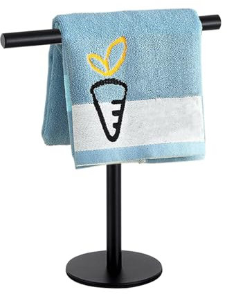 Porte-Serviettes sur Pied - Barre Porte-Serviettes en Acier Inoxydable | Porte-Serviettes sur Pied, Porte-Serviettes en T, Porte-Serviettes sur Pied pour Salle De Bain Comptoir