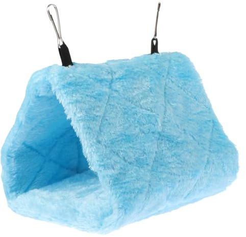 Kisangel Lit Suspendu Moelleux pour Oiseaux Nid Hiver pour Perroquet Refuge Chaud pour Calopsitte Hamac Suspendu pour Cage Tente Refuge Douce pour Oiseaux