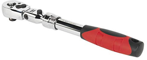 Sealey Ak6681 Flexi-Head Ratchet Wrench 3/8Sq Drive Extendable