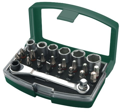 Brüder Mannesmann Werkzeug Bit- und Steckschlüsselsatz, 24-tlg., M29700