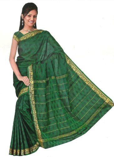 Vestido sari Bollywood con arco iris, verde