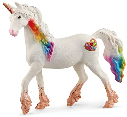 SCHLEICH BAYALA | Regenbogeneinhorn Stute 70726 | detailgetreue, Fantastische Figuren | tolles Geschenk für Mädchen und Jungen | wunderschöne Sammelfiguren | Spielfigur ab 5 Jahren | 13 x 3 x 11 cm