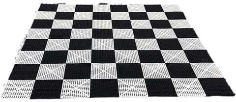 Robust Schachbrett aus Gummi-Vinyl, 25kgs. – 64 Stück (240x240cm 64 Teilig Gummi)