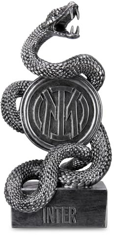 Inter, Statua in Resina Unisex Adulto, Argento, Regular