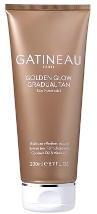 Gatineau - Golden Glow Gradual Tan (200ml) 2 in 1 Moisturiser & Self Tanning Lotion for Face and Body