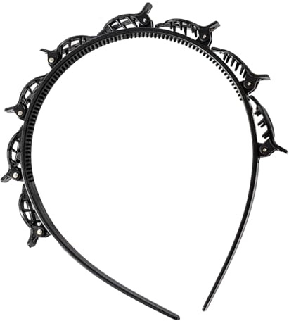 Cerchietto per capelli, strumento per treccia dentata, clip per frangia per acconciature, forcina per acconciature alla moda con materiali, pinza professionale per capelli con frangia per acconciature