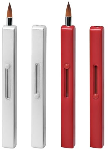 Pennello Retrattile per Rossetto a Doppia Punta (DT-Red + White)