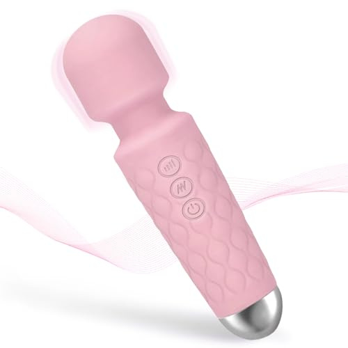 SSKDBFJG Uppgraderad mini handhållen massageapparat – kraftfull-tyst-bärbar