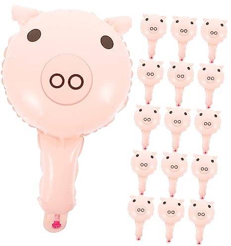 TOYANDONA 50 Stück Aufblasbarer Handballon In Schweineform Aerodynamischer Ballon Quastenschwänze Ballons Ballonpumpe Gebläse Schwimmbecken Ballons Ballonstäbe Ballonbögen Kits