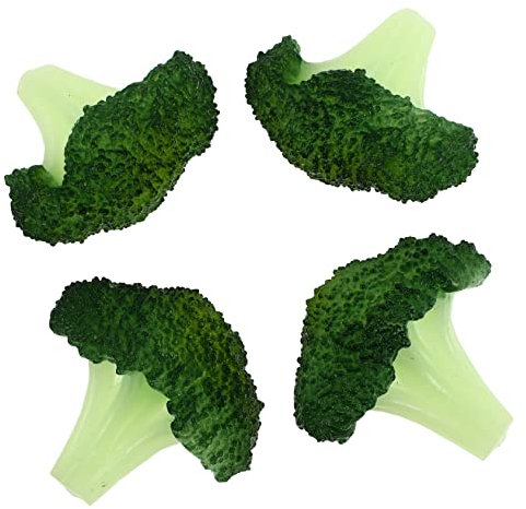 Mipcase 4stücke Künstliches Gemüseset Brokkoli Modell Für Kreative Deko Und Fotografie Realistische Fake Gemüse Requisiten Für Küche Kindergarten Home Und Partys