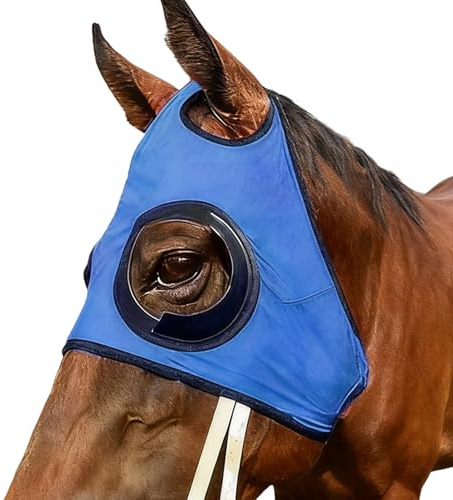 Copertura per occhi di mosca per, paraocchi anti-sabbia, protezione anti-sabbia, cappuccio lampeggiante per | per allenamento stabile equestre e sport equini