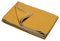 Decke aus Baumwolle 140 x 200 cm Kuscheldecke mit Zierstich weich, senf