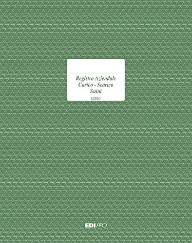 EDIPRO - E2885 - Registro carico/scarico suini 23 pagine numerate f.to 31x24,5