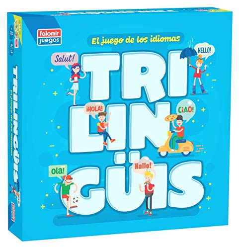 Falomir - Trilingüis l Desafío Multilingüe | Juego de Aprendizaje y Diversión | Ideal para Amantes de los Idiomas Fiestas y Celebraciones | Ideal para +2 Jugadores (Edad +12)