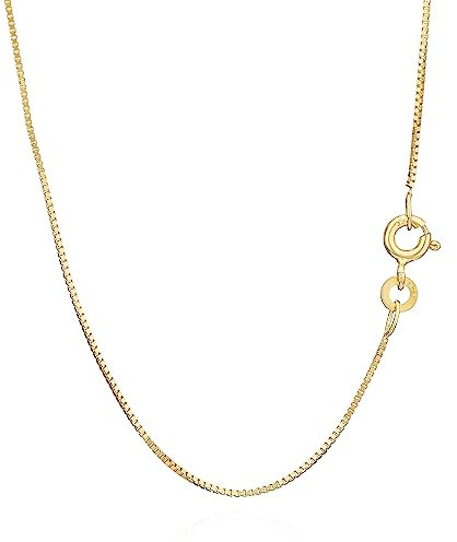 NKlaus 42cm Venezianerkette 333 Gelbgold 8 Karat elegante Halskette filigrante Breite 0,7mm Collier 1,45g federleicht 9302