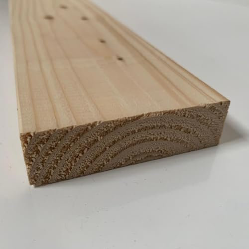 Listello - travetto in legno di abete piallato 4 lati. Misure varie spessore mm. 20. Made in Italy. (Abete mm. 20x70x2000 pz.5)