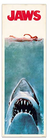 Grupo Erik Jaws Poster - 20.8 x 62.2 Inches / 53 x 158 cm - Shipped Rolled Up - Cool Posters - Art Poster - Door Posters & Prints