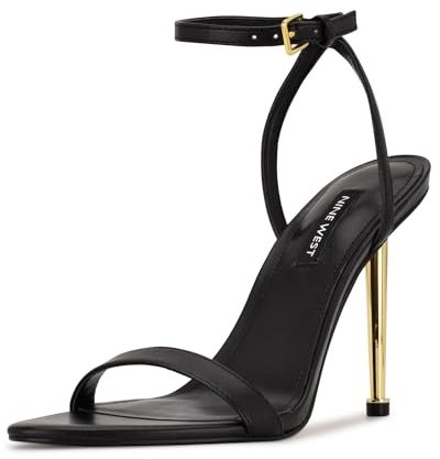 Nine West Women's Reina3 Heeled Sandal, Black, 8