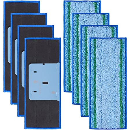 AnDongo 8 Pack Mop Pad for iRobot Braava Jet M6 Ultimate Robot Mop, Upgraded M6 Wet Mopping Pad, Washable Microfiber Replacement Cleaning Pad
